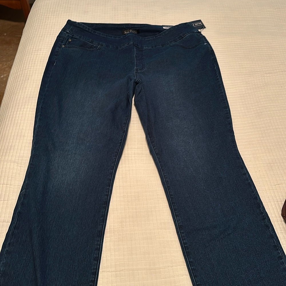 New blue faithful pull on jeans